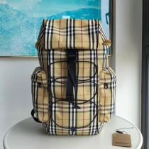 Burberry Men's Black Murray Archive Check Backpack