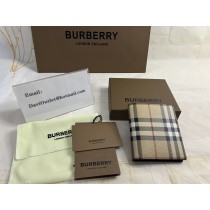 Burberry Check Folding Wallets Beige