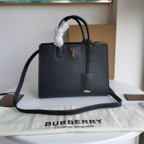 Burberry Frances Leather Tote Bag Black