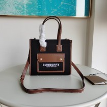 Burberry Freya Small Shopper Bag Black