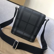 Burberry London Check Crossbody Bag Black Grey