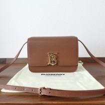 Burberry Medium TB Leather Bag Brown