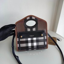 Burberry Pocket Mini Tote Black
