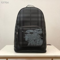 Burberry Rocco London Check Faux Leather Backpack