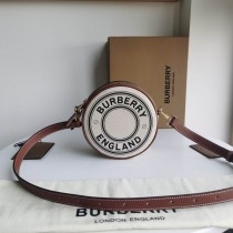 Burberry Roseberry Round Crossbody Bag White