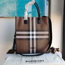 Burberry Slim Vertical Denny Tote Brown