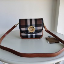 Burberry Small Elizabeth Crossbody Bag Black Brown
