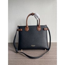 Burberry The Medium Banner Tote Bag Black Brown