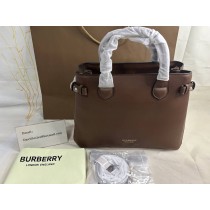 Burberry The Medium Banner Tote Bag Brown