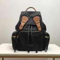 Burberry The Rucksack Medium Backpack Black Brown