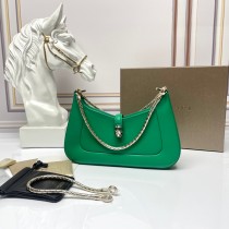 Bvlgari Serpenti Baia Shoulder Bag Green