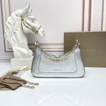Bvlgari Serpenti Baia Shoulder Bag Silver