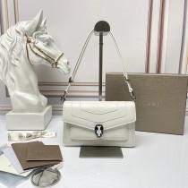 Bvlgari Serpenti Forever East-West Shoulder Bag White