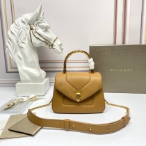 Bvlgari Serpenti Reverse Small Top Handle Caramel