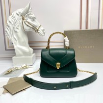 Bvlgari Serpenti Reverse Small Top Handle Green