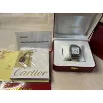 Cartier Santos Watch WSSA0018 Large White Dial Stainless Steel