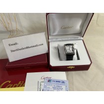 Cartier Tank MC Automatic Large Model Watch Steel Leather Strap