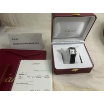 Cartier Tank Must Watch Stainless Steel Medium Model Black