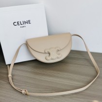 Celine Besace Cuir Triomphe Smooth Calfskin Apricot