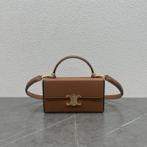 Celine Box Triomphe Bag Brown