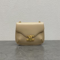 Celine Chain Besace Triomphe Bag Apricot