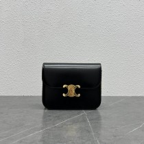 Celine Medium College Bag In Shiny Calfskin Black