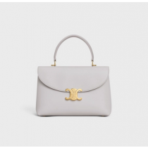 Celine Medium Nino Bag In Supple Calfskin Cloudy Grey
