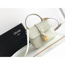 Celine Medium Tabou Smooth Calfskin White