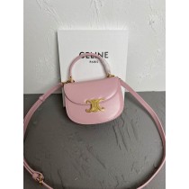 Celine Mini Besace Triomphe Calfskin Pink
