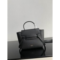 Celine MIni Pico Belt Bag Grained Calfskin Black