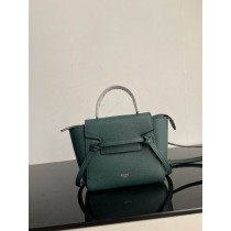 Celine MIni Pico Belt Bag Grained Calfskin Green