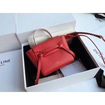 Celine MIni Pico Belt Bag Grained Calfskin Red