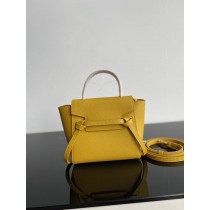 Celine MIni Pico Belt Bag Grained Calfskin Yellow