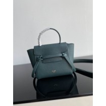 Celine Pico Belt Bag Grained Calfskin Blue Green