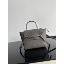 Celine Pico Belt Bag Grained Calfskin Dark Grey