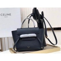 Celine Pico Belt Bag Grained Calfskin Navy