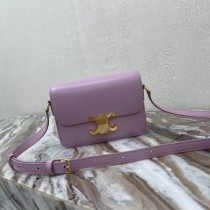 Celine Small Teen Triomphe Bag Shiny Calfskin Purple