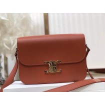 Celine Teen Triomphe Bag Shiny Calfskin Brown