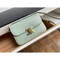Celine Teen Triomphe Bag Shiny Calfskin Mint