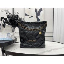 Chanel 22 Bag AS3261 Large Calfskin Black