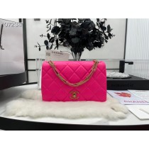 Chanel Flap Bag 26cm AS3387 Lambskin Leather Rose