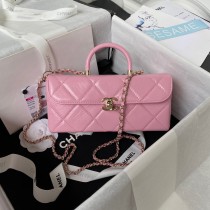 Chanel Large Box Bag AS4471 Calfskin Pink