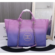 Chanel Shopping Bag Shaded Calfskin Purple