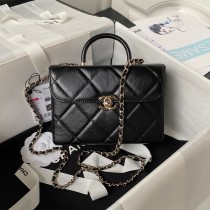 Chanel Small Box Bag AS4470 Calfskin Black