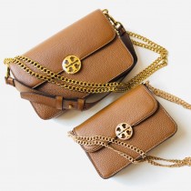 Tory Burch Chelsea Convertible Shoulder Bag Taupe