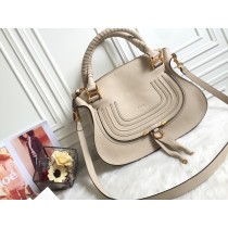 Chloé Marcie Double Carry Bag Beige