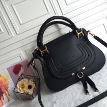 Chloé Marcie Double Carry Bag Black