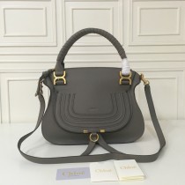 Chloé Marcie Double Carry Bag Dark Grey