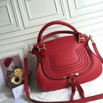 Chloé Marcie Double Carry Bag Red
