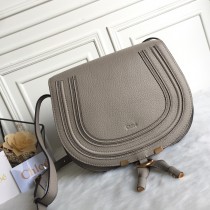 Chloé Marcie Saddle Bag Grey